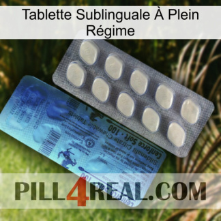 Tablette Sublinguale À Plein Régime 34